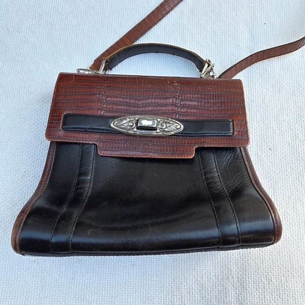Brighton Chantilly vintageโtop handle leather bag
